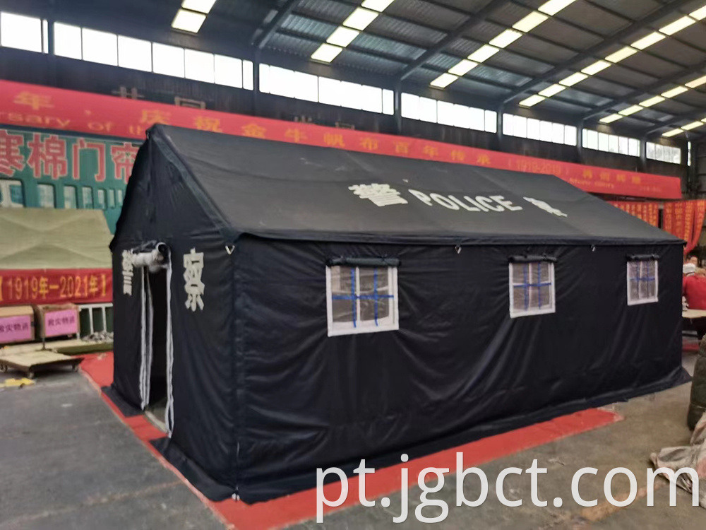 Double decker police canvas tent
